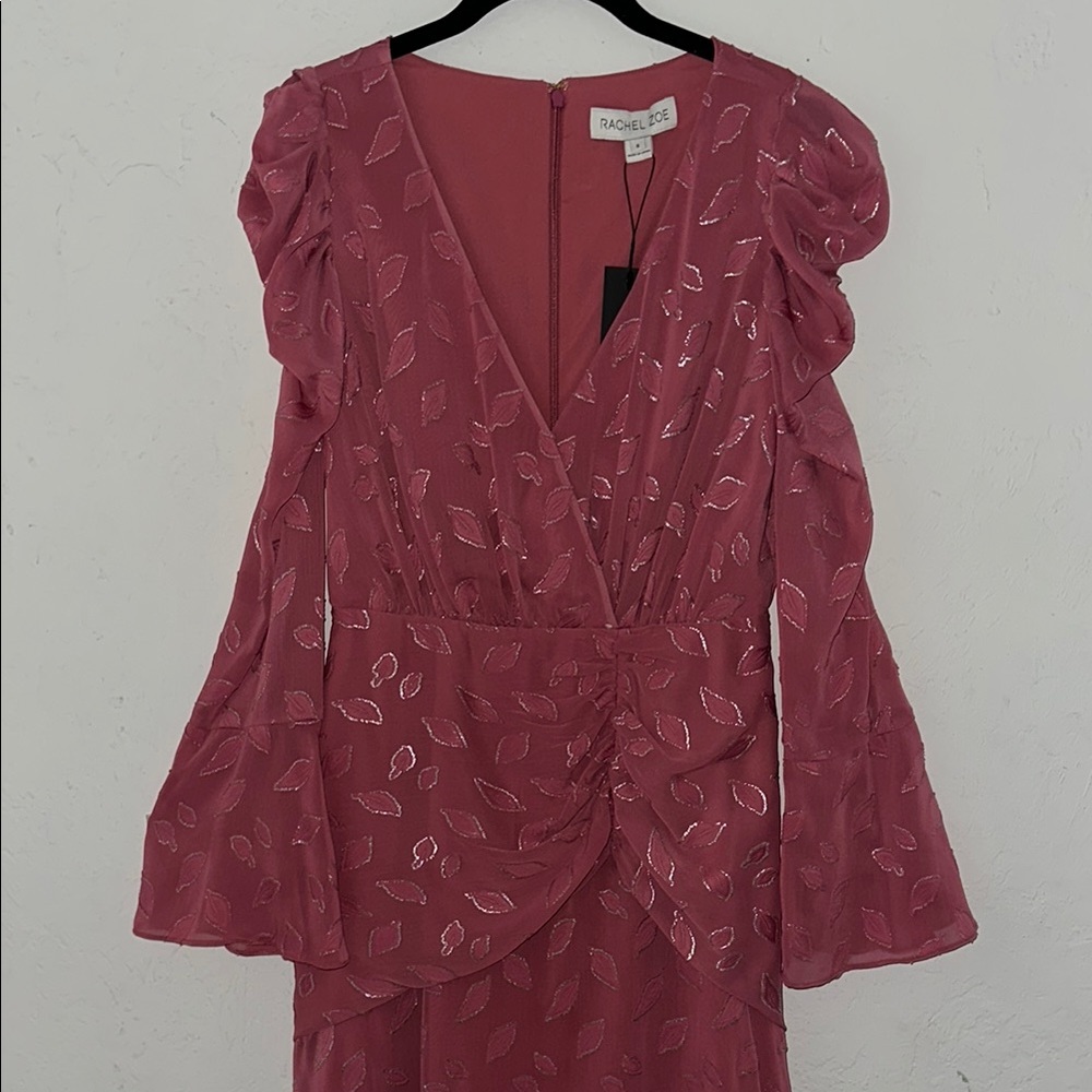 Rachel Zoe Pink Bell Sleeve Dress